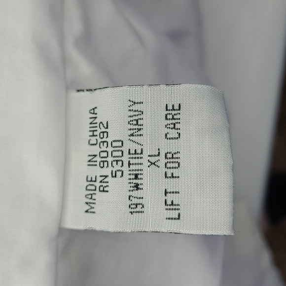 Hartwell ViaSport WMS XL Jacket Windbreaker 90s Oversized Golf White Navy Blue - Picture 14 of 15